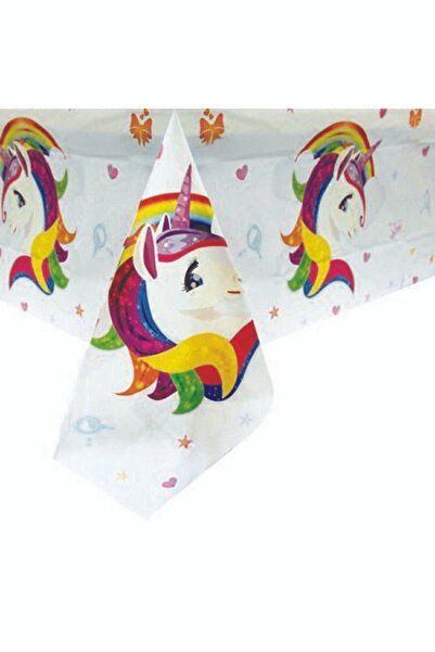 CAVAŞ sun hat Unicorn Temalı Kullanat Plastik Masa Örtüsü 120*180 Cm