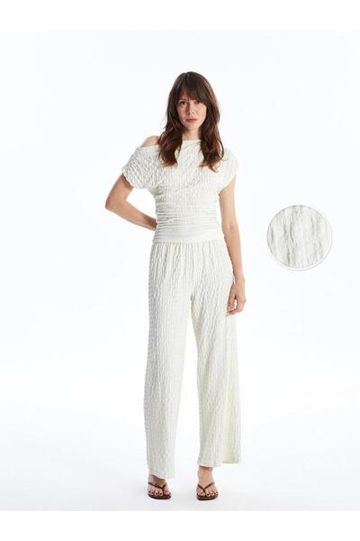 LC Waikiki Άνετο φορμαρισμένο γυναικείο παντελόνι με ελαστική μέση