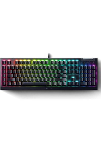 RAZER BlackWidow V4 X - Green Switch RGB Mechanical Gaming Keyboard -  Black