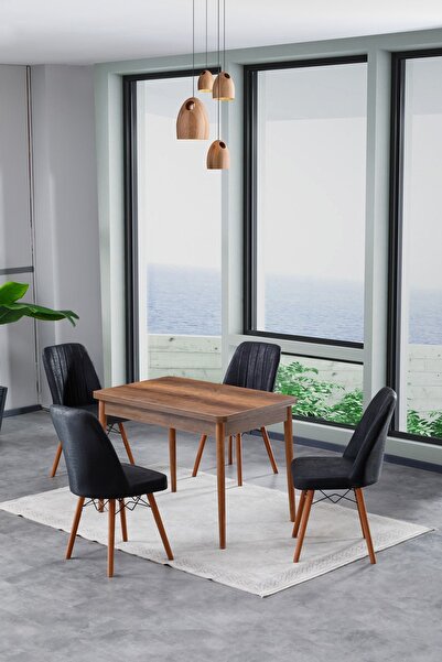 Hardalım Consept Lavanta Barok 70x110 Sabit Masa Sandalye Takımı , Mutfak Mas...