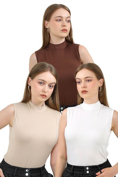 JustMORE 3-Piece Sleeveless Body Set for Women