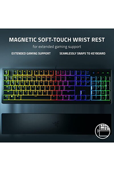 RAZER Ornata V3 - Alçak Profilli Mecha-membran RGB Oyun Klavyesi - Siyah