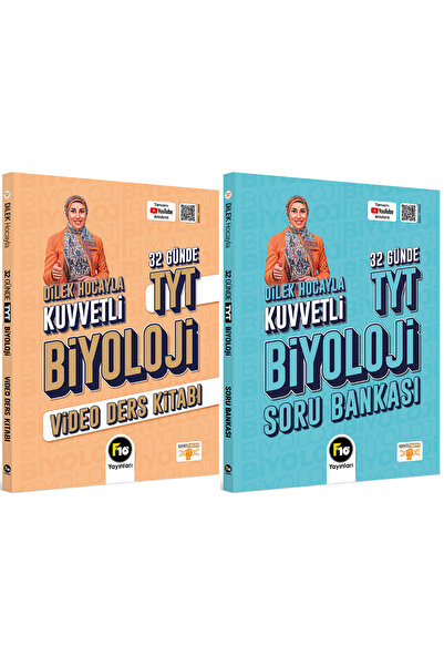 F10 Yayınları Dilek Hocayla 32 Günde TYT Biyoloji Video Ders Kitabı & Soru Bankası Seti