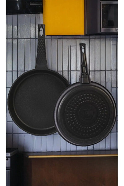 Ne Dilersen طقم مقلاة ومقلاة فاخرة مكون من قطعتين مقاس 20/24 سم من الجرانيت S...