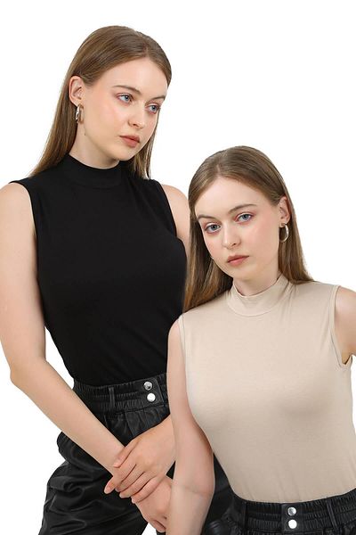 JustMORE Set de 2 body fără mâneci pentru femei