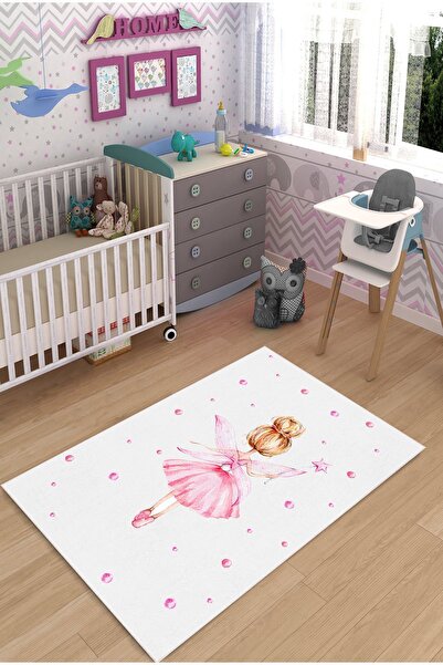Bebişim Halı Balerin Prenses Peri Kız Desenli Çocuk Odası Halısı