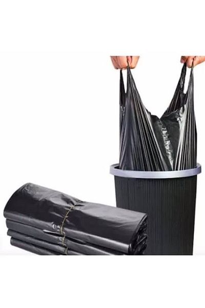 Nisan endüstri tekstil kimya Black Jumbo Trash Bag - 80X110 with 10 Rolls and 100 Pieces