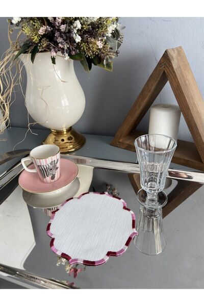 LİNDA MİA Cocktail Napkin Single Pink
