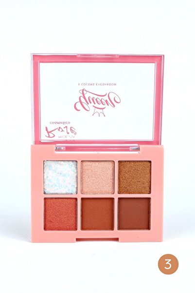 Roesıa Rose Cosmetics Queen Mini Color 6’lı Göz Far Paleti