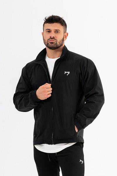 Gymwolves Lange Trainingsjacke mit Reißverschluss für Herren | Lässige Sportjacke |