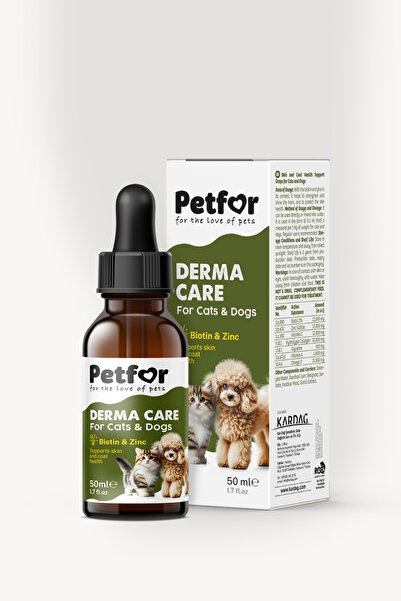 Petfor Bio-Zinc Drop Tüy Sağlığı Damlası Kedi ve Köpekler için 50 ML