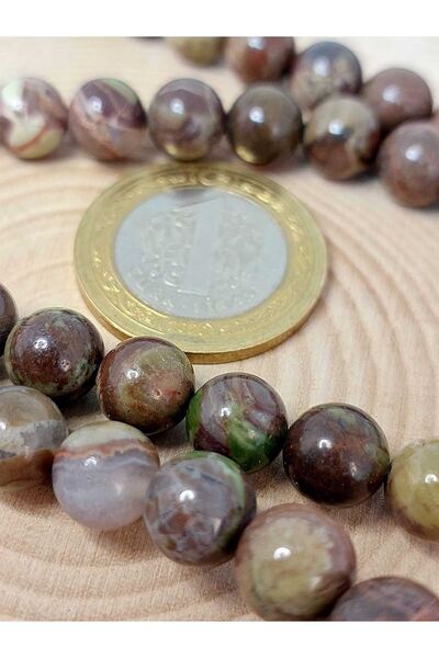 Yasamtohumu Dužina narukvice od jaspis kamenja - 8-8,5 mm pola niza (43140) (...
