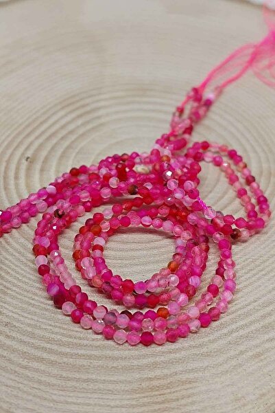 Yasamtohumu 2mm polu-niz narukvice dužine 17cm od ahat kamena (36275)