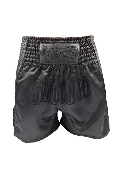 Dragondo MT3025 Black Night Muay Thai Şortu Siyah Antrenman Şortu