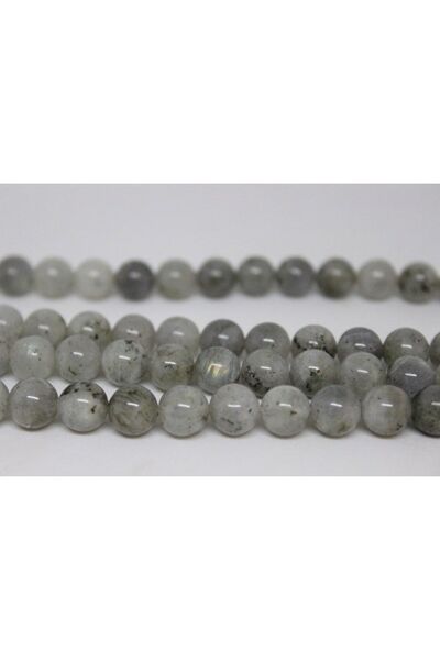 Yasamtohumu Браслет з лабрадору, довжина - світлий колір, півнитка 8 мм (довж...