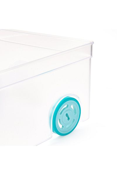 Gondol Transparent Roll-In Refrigerator Organizer with Wheels - 16X31 cm