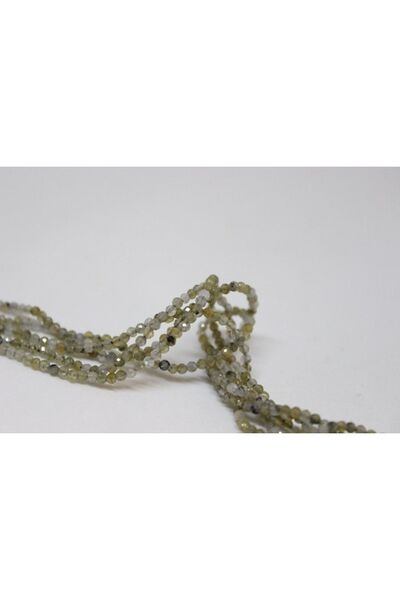 Yasamtohumu Narukvica od labradorita Sa kamenčićima - pola niza, 2mm (dužina ...