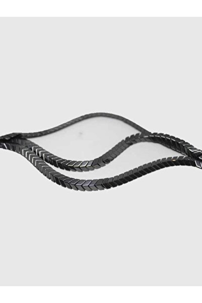 Yasamtohumu Narukvica od hematitnog kamena, polovina niza - 17405 (dužina 18 cm)