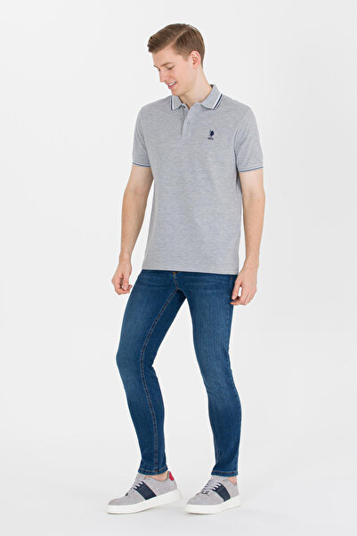 U.S. Polo Assn. Γκρι ανδρικό μπλουζάκι