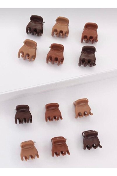 MAKSESUAR Women's 24-Piece Brown Small Latch Buckle