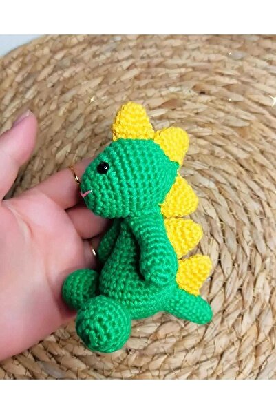 amigurumitoys Amigurumi Maskot Dinazor Anahtarlik