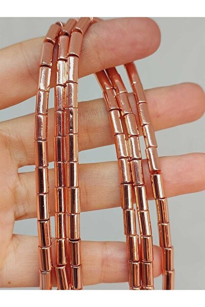 Yasamtohumu Браслет з гематитом - 3,5*8 мм, півколір, довжина 18 см (48206)