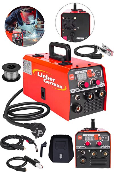 Lieber German 3ın1 300 Amper Mig Tig Mma Invertör Oksijen & Gazsız Gazaltı Ka...