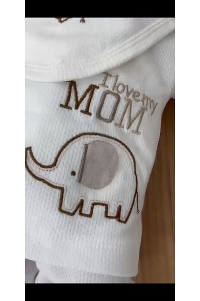 Bebitof Elephant 5-Piece Bodysuit Set
