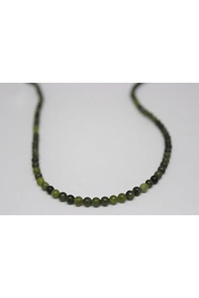 Yasamtohumu Bileklik Boy Yeşim Taşı Ela Quality Yarım Dizi 4mm (18CM UZUNLUĞUNDADIR)