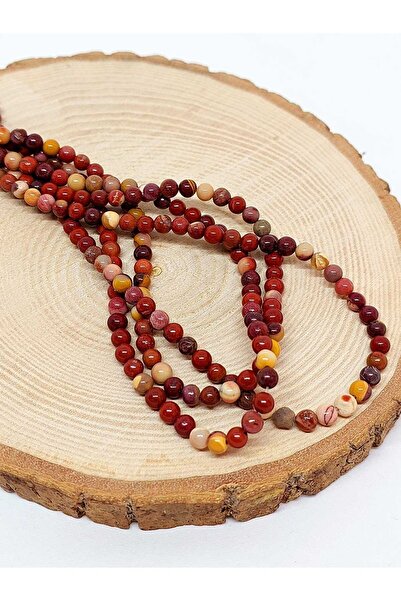 Yasamtohumu 4mm Jasper Sa kamenčićima Narukvica dužine polovine niza - Pogodn...