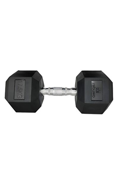 Rebuwo Hex Dambıl Kauçuk Altıgen Dambıl Hex Dumbbell 17.5 Kg 1 Adet