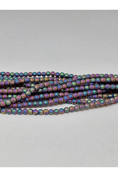 Yasamtohumu 3mm hematit narukvica za dečake - pola niza (17cm dužine) (35610)