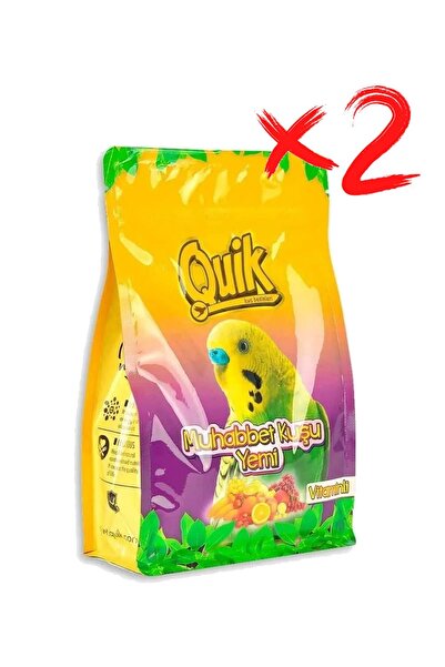 Quik Muhabbet Kuşu Yemi Vitaminli 400 Gr X2