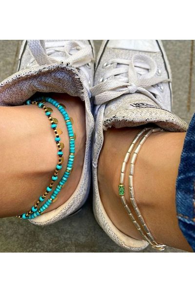 Juju Bronze Drop Anklet