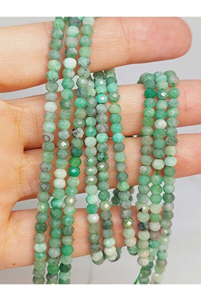 Yasamtohumu Emerald Sa kamenčićima Rondela - 2.5*3.5mm dužina narukvice od ži...