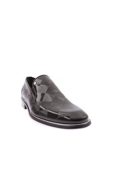 DGN Ανδρικά παπούτσια Micrılight Sole Classic Μαύρα λουστρίνι Γνήσιο δέρμα 365626102