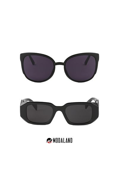 ModaLand Unisex 2-Piece Deal Set - Women's and Men's Sunglasses