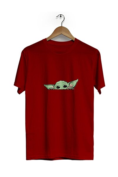 MEİLİFENG Star Wars Master Yoda - тениска с кръгло деколте и къс ръкав