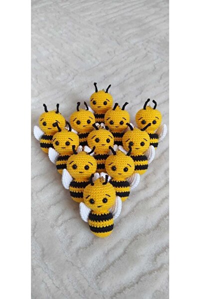 amigurumitoys Amigurumi Sevimli Ari Anahtarlik
