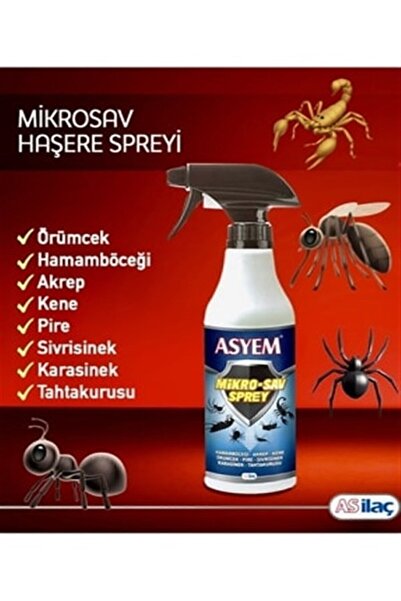As Mİkro Sav Sprey(Kene-Hamam Böceği-Akrep-Örümcek-Pire-Sivrisinek -Karasinek...