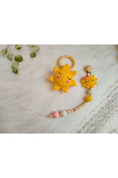 msl masal hobi evi Amigurumi Günes yenidogan ikili set