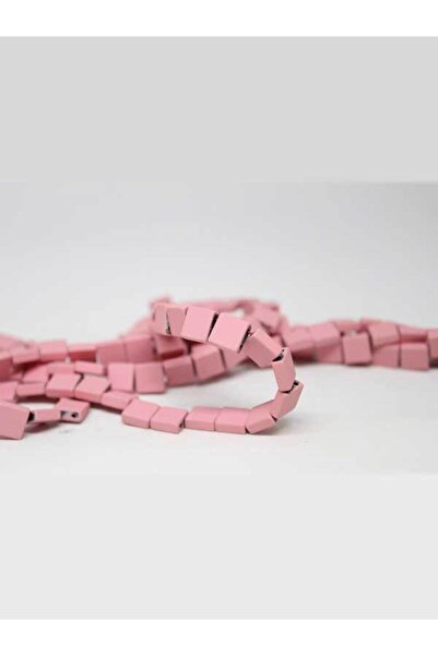 Yasamtohumu طول سوار حجر الهيماتيت - نصف سلسلة بفتحات مزدوجة (17540) (طول 18 سم)