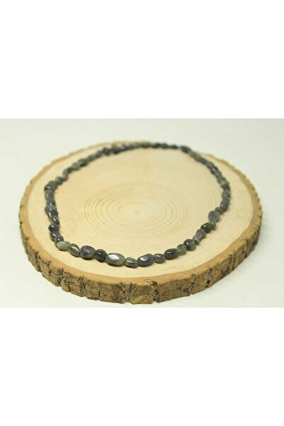 Yasamtohumu Labradorit Taşı Doğal Parçalar Kolye (klipsli) (25557)