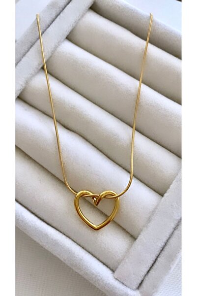 VNS Accessories قلادة قلب من الفولاذ