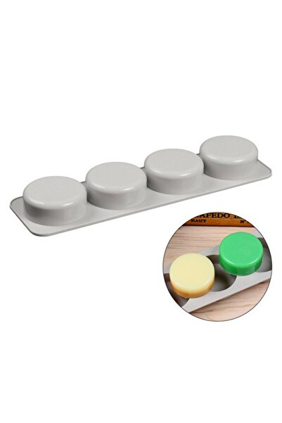 PASTRY PLANET 4 Lü Yuvarlak Silikon Sabun Mum Kalıbı