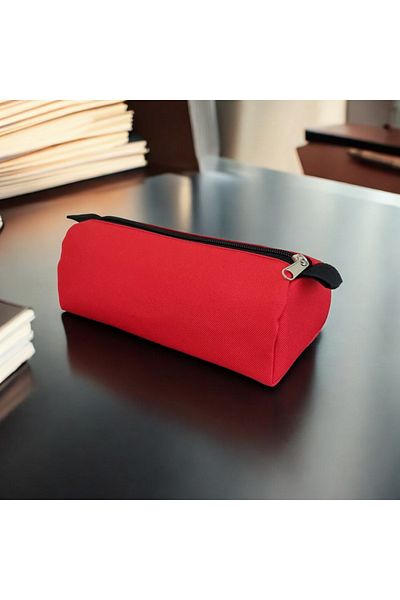 FİYPER Single Compartment Red Cylinder Pen Holder
