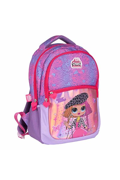 OBM Λ.Ο.Λ. Μωβ Σχολική τσάντα - Μοντέλο 2770