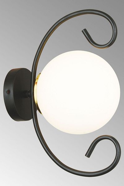 SONSUZ AYDINLATMA&AVİZE Black Violet White Glop Glass Modern Sconce