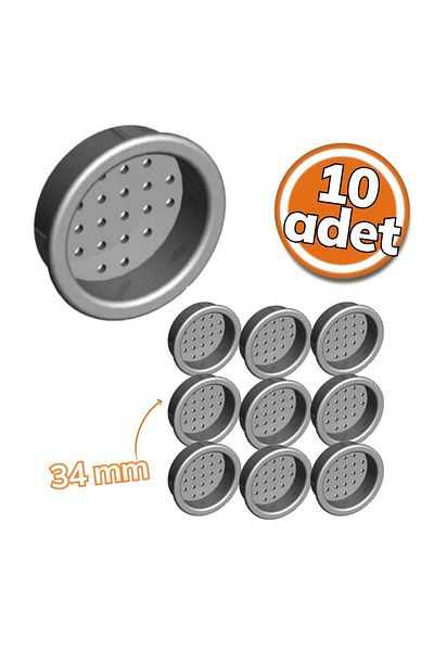 Albatur 0620Model- 34mm Black Plastic GrilleSetof 10