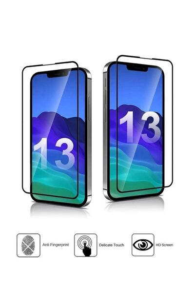 Noriyen Iphone 13 Kırılmaz Cam 5d Tam Koruma Modeli Esnek Temperli Ekranı Kap...